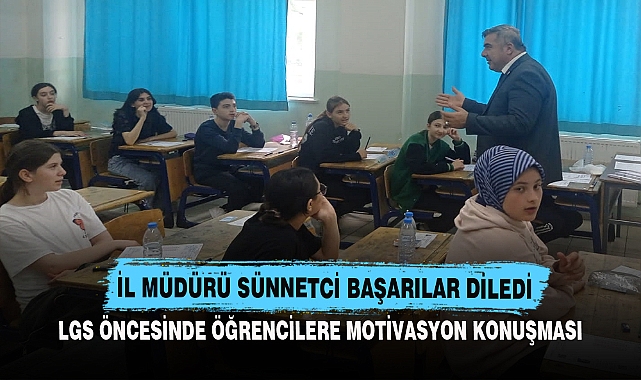 İL MÜDÜRÜ SÜNNETCİ BAŞARILAR DİLEDİ