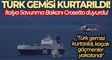 İTALYA SAVUNMA BAKANI CROSETTO: 'TÜRK GEMİSİ KURTARILDI, KAÇAK GÖÇMENLER YAKALANDI'