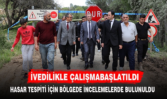 İVEDİLİKLE ÇALIŞMA BAŞLATILDI