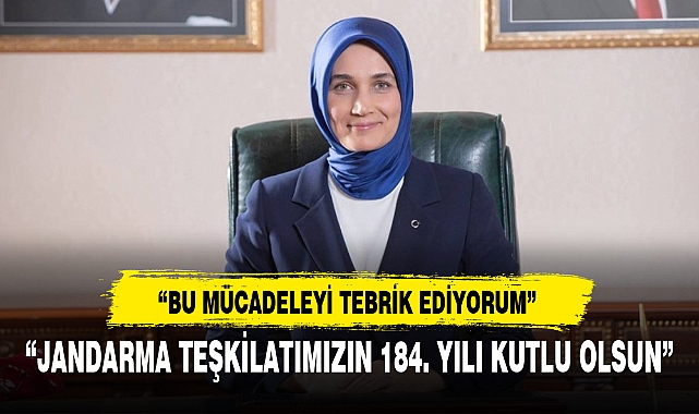“JANDARMA TEŞKİLATIMIZIN 184. YILI KUTLU OLSUN”