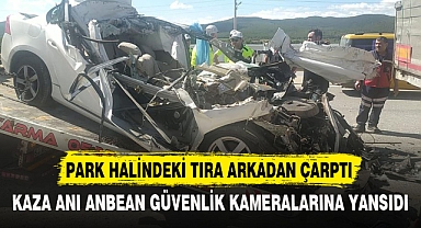 KAZA ANI ANBEAN GÜVENLİK KAMERALARINA YANSIDI