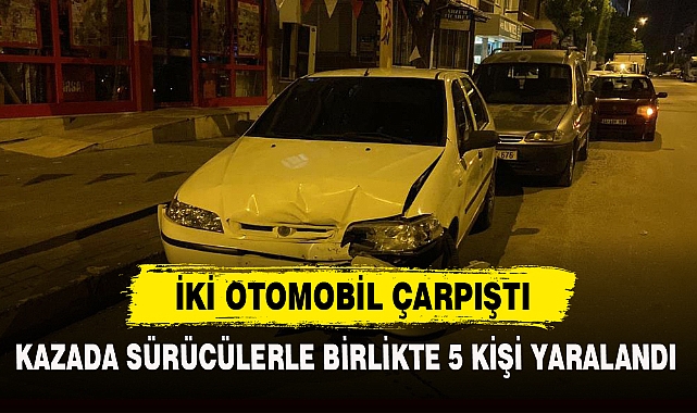 KAZADA SÜRÜCÜLERLE BİRLİKTE 5 KİŞİ YARALANDI