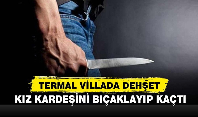 KIZ KARDEŞİNİ BIÇAKLAYIP KAÇTI