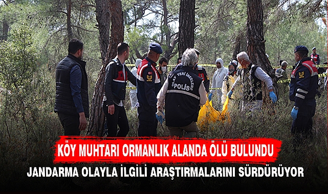KÖY MUHTARI ORMANLIK ALANDA ÖLÜ BULUNDU