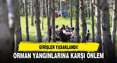 ORMAN YANGINLARINA KARŞI ÖNLEM: GİRİŞLER YASAKLANDI