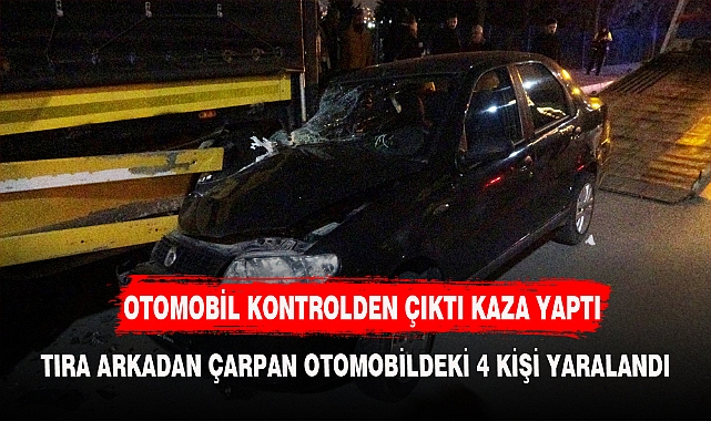 OTOMOBİL KONTROLDEN ÇIKTI