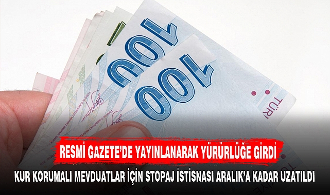 RESMİ GAZETEDE YAYINLANARAK YÜRÜRLÜĞE GİRDİ