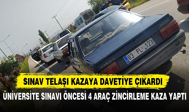 SINAV TELAŞI KAZAYA DAVETİYE ÇIKARDI