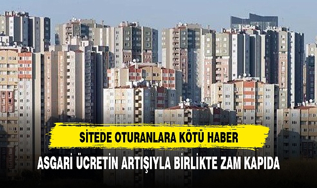 SİTEDE OTURANLARI ÜZECEK HABER
