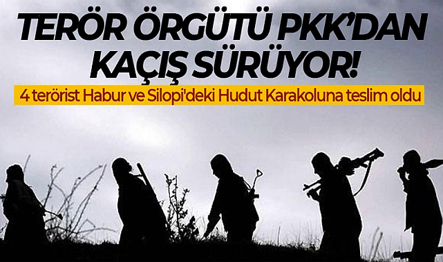 TERÖR ÖRGÜTÜ PKK'DAN KAÇIŞ SÜRÜYOR