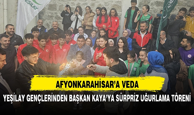 YEŞİLAY GENÇLERİNDEN BAŞKAN KAYA’YA SÜRPRİZ UĞURLAMA TÖRENİ