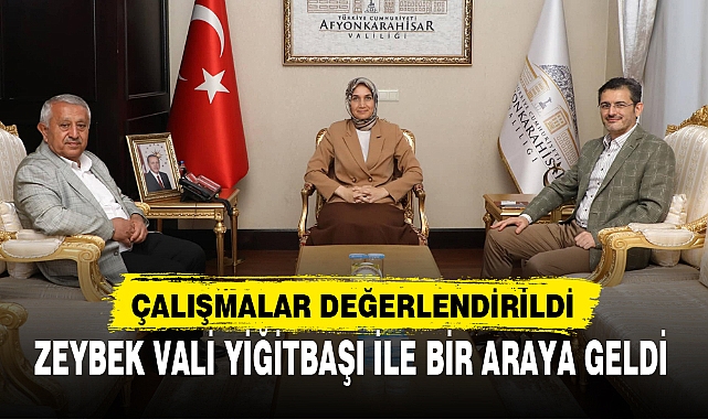 ZEYBEK VALİ YİĞİTBAŞI İLE BİR ARAYA GELDİ