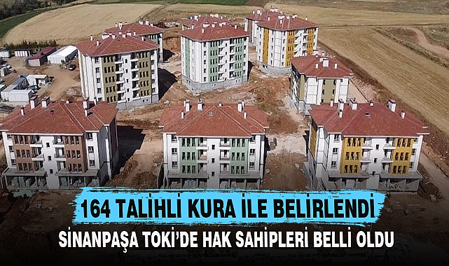 164 TALİHLİ KURA İLE BELİRLENDİ