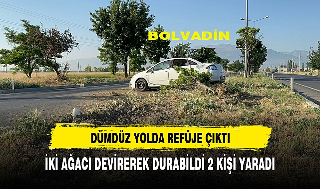 2 AĞACI DEVİRDİ 2 KİŞİ YARALANDI