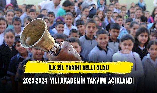 2023 2024 EĞİTİM ÖĞRETİM YILINA DAİR DETAYLAR NETLEŞTİ İLK ZİL BAKIN HANGİ TARİHTE ÇALACAK