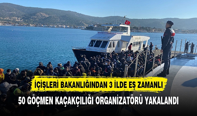 50 GÖÇMEN KAÇAKÇISI YAKALANDI