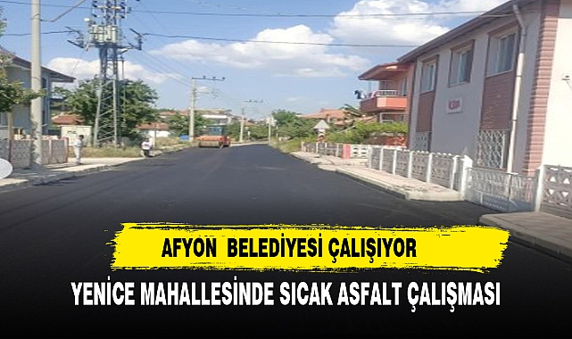 AFYON BELEDİYESİ ÇALIŞMALARINA SON HIZ DEVAM EDİYOR