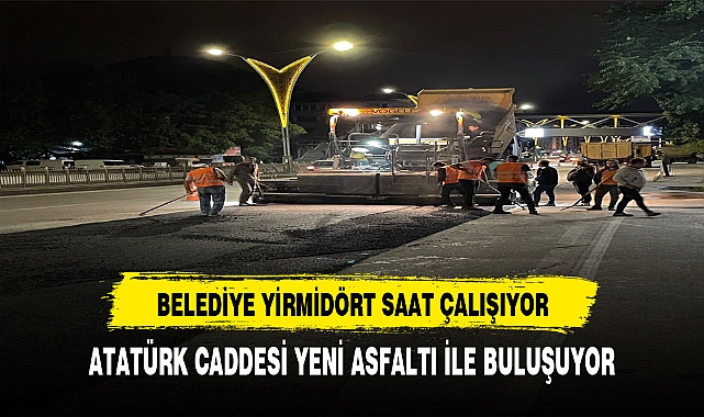 AFYON BELEDİYESİ YİRMİDÖRT SAAT ÇALIŞIYOR