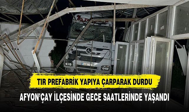 AFYON ÇAY İLÇESİNDE GECE SAATLERİNDE YAŞANDI