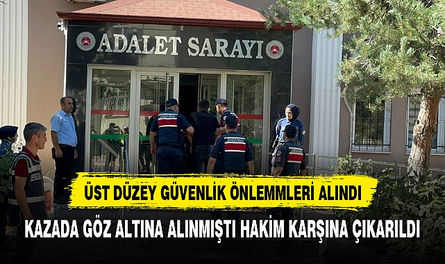 AFYON'DA ÜST DÜZEY GÜVENLİK ÖNLEMLERİ ALTINDA HAKİM ÖNÜNE ÇIKARILDI