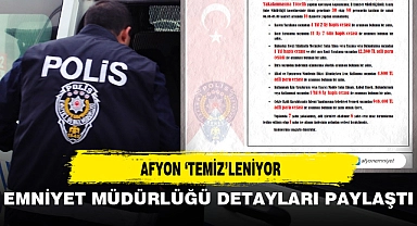 AFYON 'TEMİZ'LENİYOR