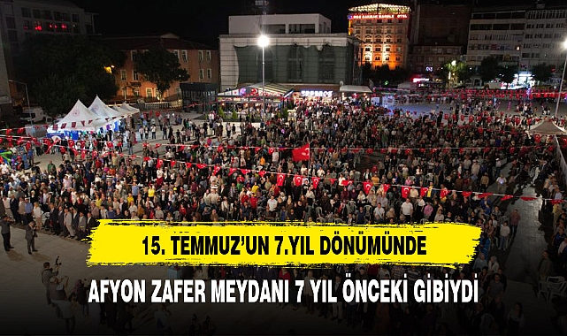 AFYON ZAFER MEYDANI 7 YIL ÖNCEKİ GİBİYDİ