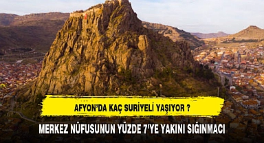 AFYONDA KAÇ SURİYELİ YAŞIYOR ?