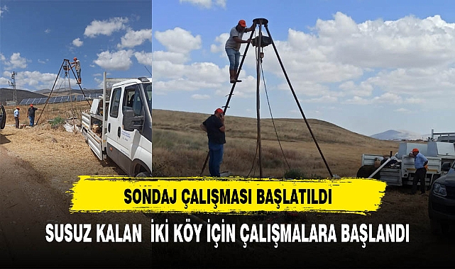 AFYONDA SUSUZ KALAN İKİ KÖY İÇİN ÇALIŞMALAR BAŞLADI