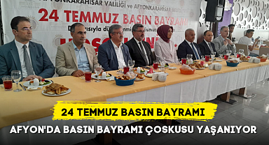 AFYONKARAHİSAR'DA BASIN BAYRAMI ÇOSKUSU YAŞANIYOR