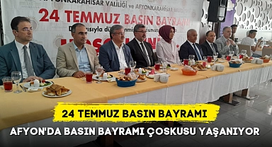 AFYONKARAHİSAR'DA BASIN BAYRAMI ÇOSKUSU YAŞANIYOR
