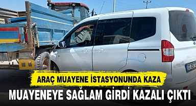 AFYONKARAHİSAR MUAYENE İSTASYONUNDA KAZA