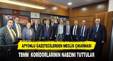 AFYONLU GAZETECİLERDEN TBMM ÇIKARMASI