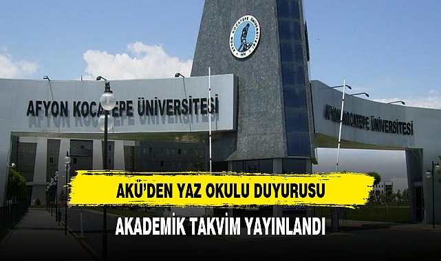 AKÜ'DEN YAZ OKULU AÇIKLAMASI