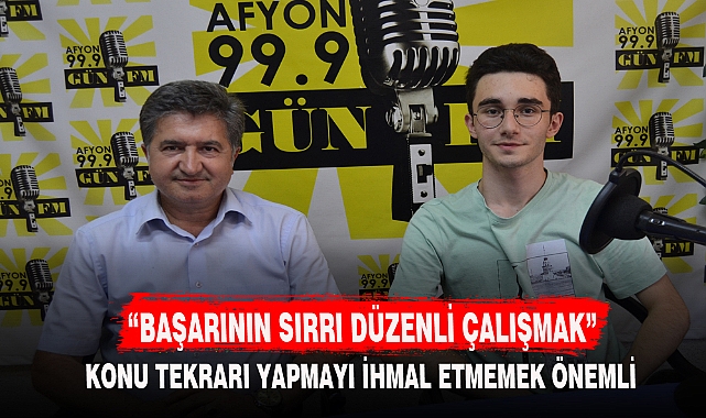 “BAŞARININ SIRRI DÜZENLİ ÇALIŞMAK”