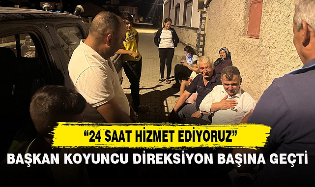 BAŞKAN KOYUNCU DİREKSİYON BAŞINA GEÇTİ