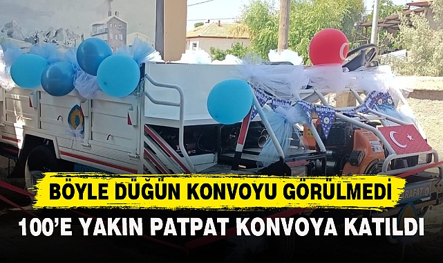BÖYLE DÜĞÜN KONVOYU GÖRÜLMEDİ