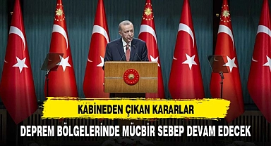 Cumhurbaşkanı Erdoğan, Kabine sonrası açıklama yaptı