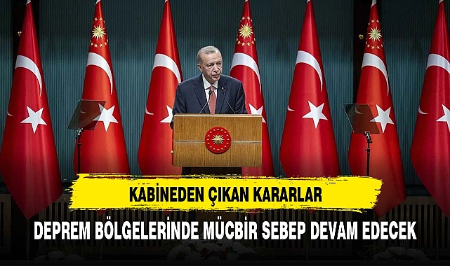 Cumhurbaşkanı Erdoğan, Kabine sonrası açıklama yaptı