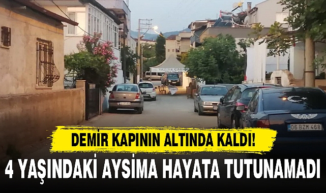 DEMİR KAPININ ALTINDA KALDI!