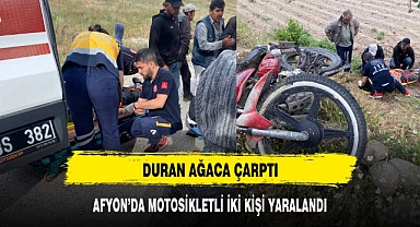 DURAN AĞACA ÇARPTI
