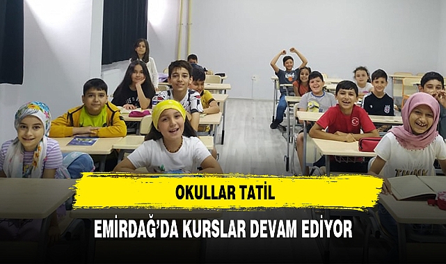 EMİRDAĞ'DA KURSLAR DEVAM EDİYOR