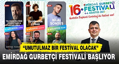 EMİRDAĞ GURBETÇİ FESTİVALİ BAŞLIYOR