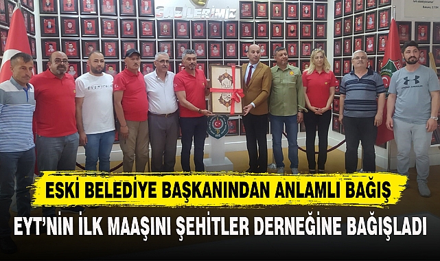 ESKİ BELEDİYE BAŞKANINDAN ANLAMLI BAĞIŞ