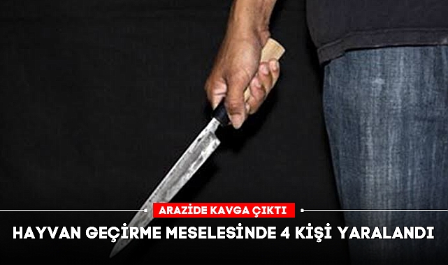 HAYVAN GEÇİRME MESELESİNDE 4 KİŞİ YARALANDI
