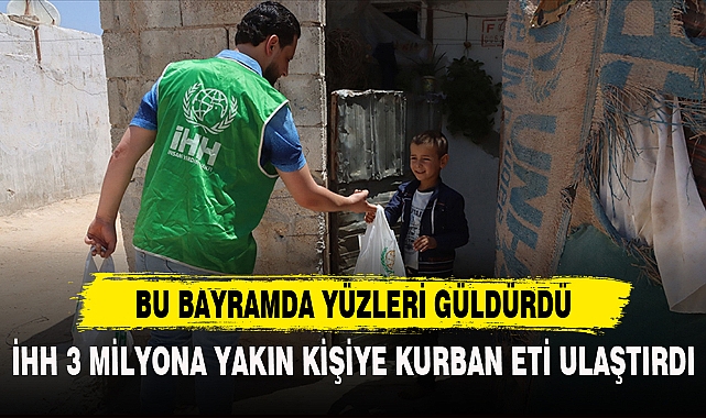 İHH 3 MİLYONA YAKIN KİŞİYE KURBAN ETİ ULAŞTIRDI