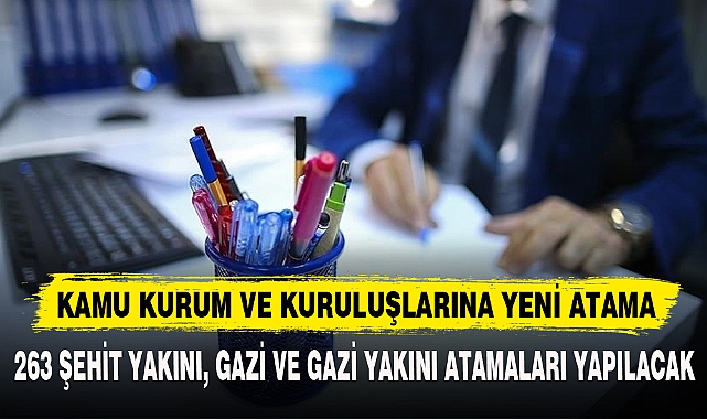KAMU KURUM VE KURULUŞLARINA YENİ ATAMA