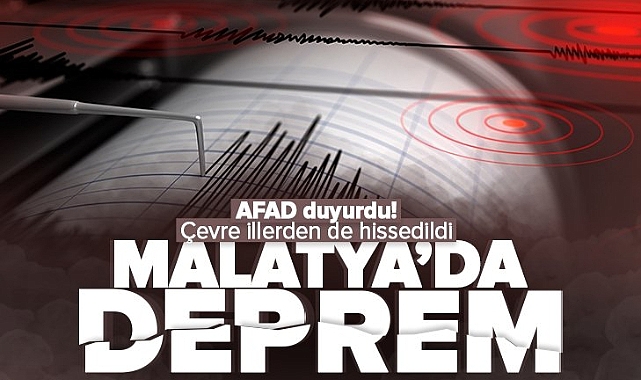 MALATYA'DA 4,2 BÜYÜKLÜĞÜNDE DEPREM!