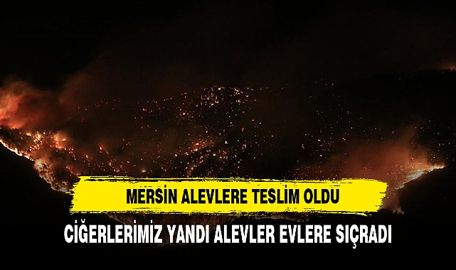 MERSİN ALEVLERE TESLİM OLDU