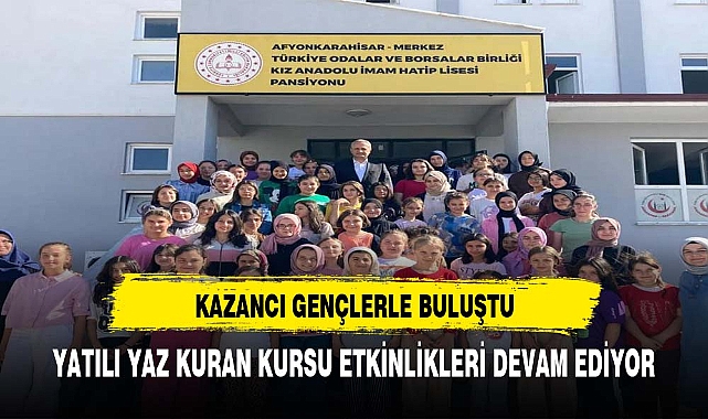 MÜFTÜ KAZANCI GENÇLERLE BULUŞTU