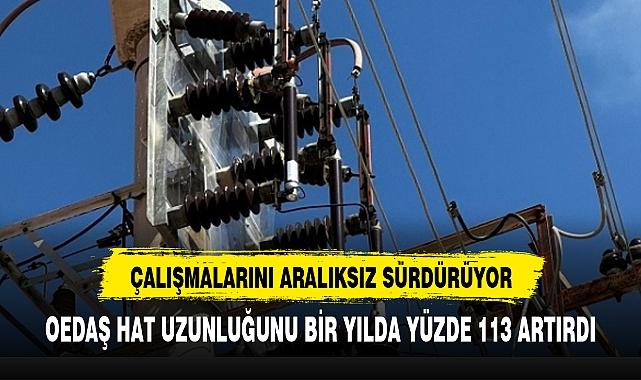 OEDAŞ HAT UZUNLUĞUNU BİR YILDA YÜZDE 113 ARTIRDI